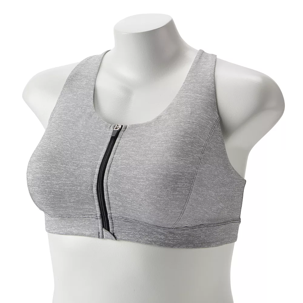Plus Size Tek Gear® Zip-Front Medium Impact Sports Bra - Image 5