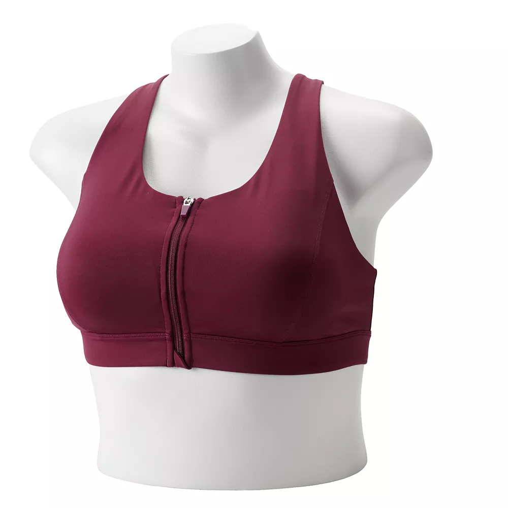 Plus Size Tek Gear® Zip-Front Medium Impact Sports Bra - Image 7