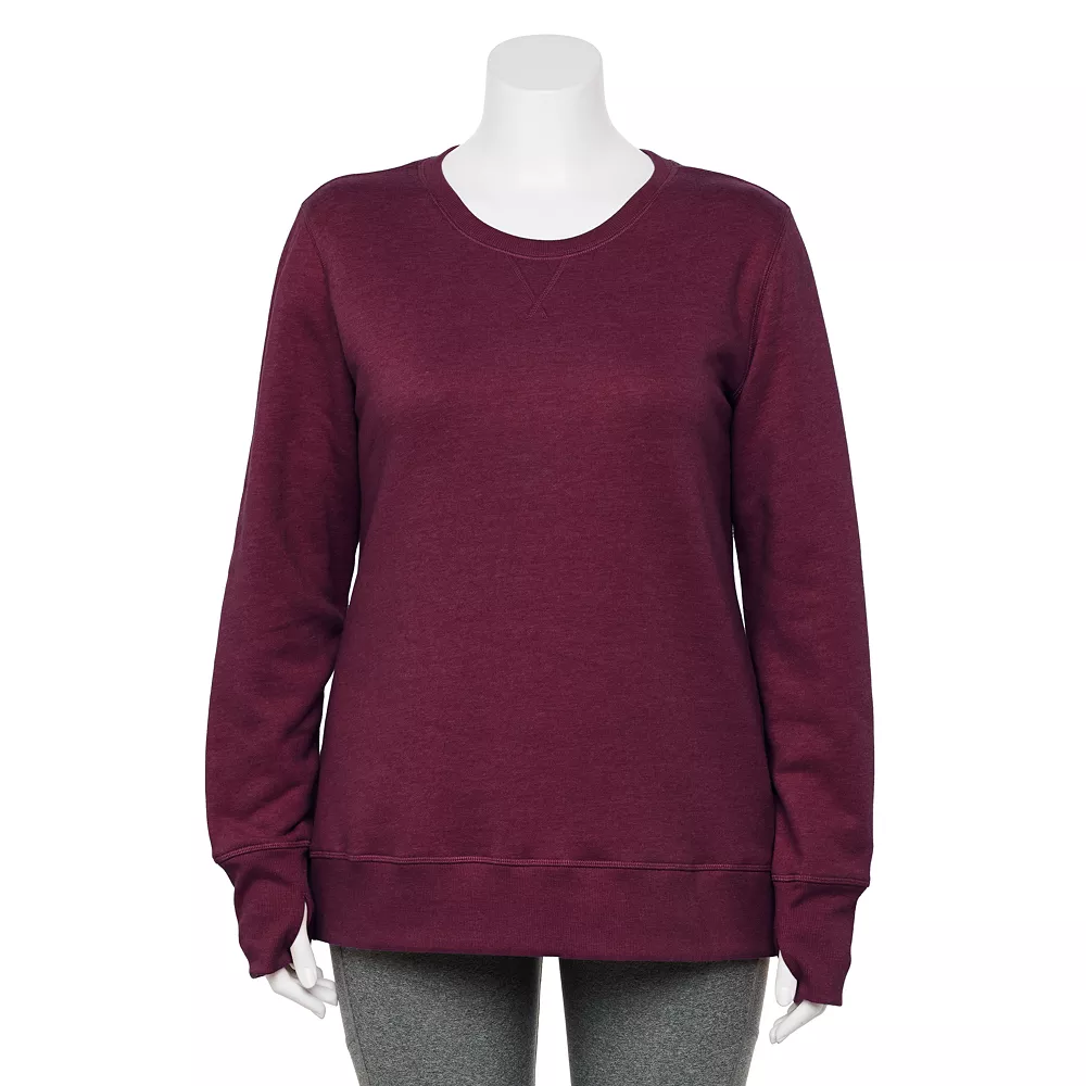 Plus Size Tek Gear® Ultrasoft Fleece Crewneck Sweatshirt - Image 2