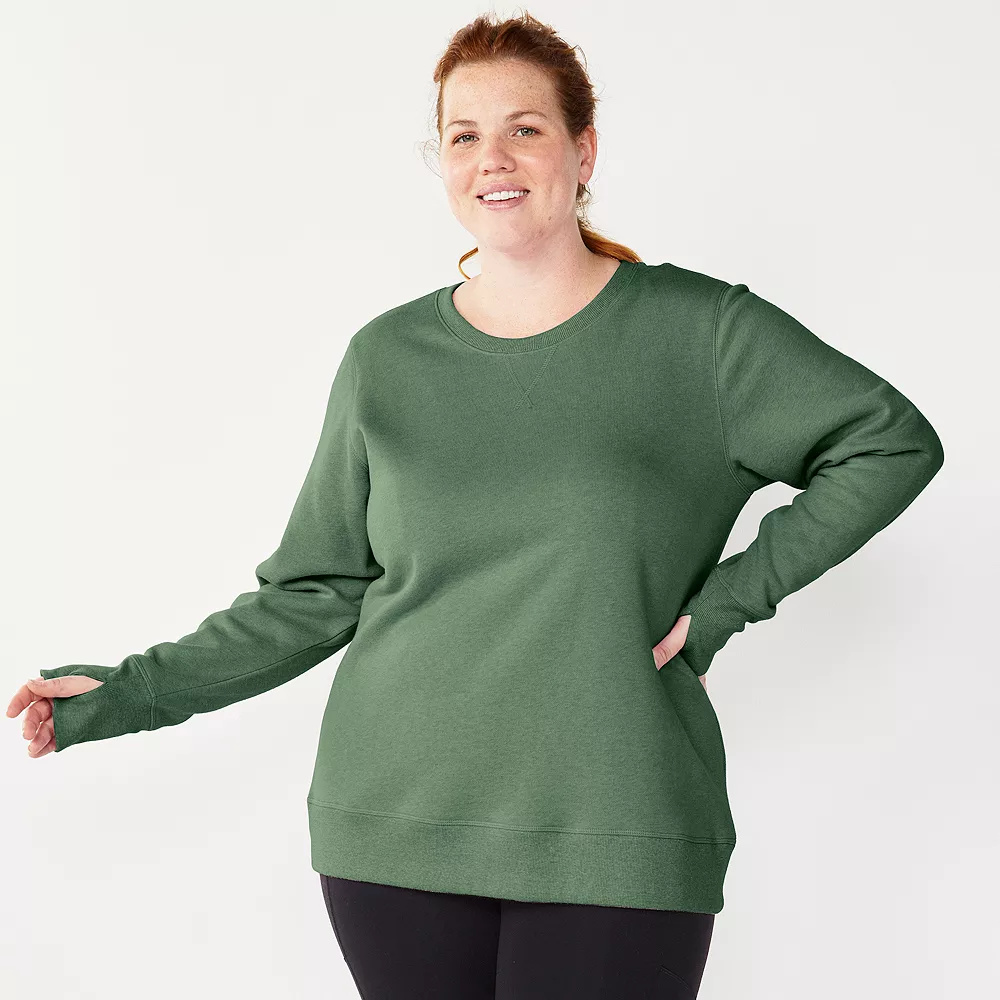 Plus Size Tek Gear® Ultrasoft Fleece Crewneck Sweatshirt - Image 46