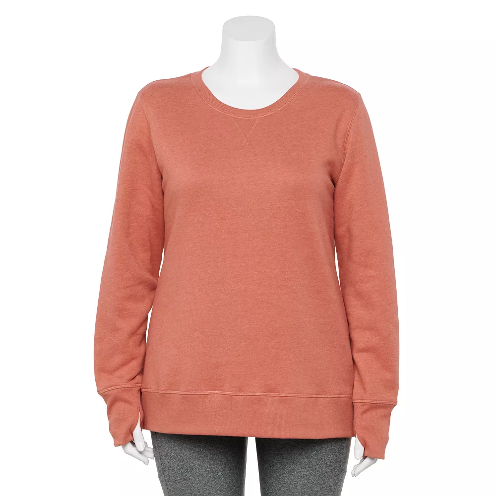 Plus Size Tek Gear® Ultrasoft Fleece Crewneck Sweatshirt - Image 3