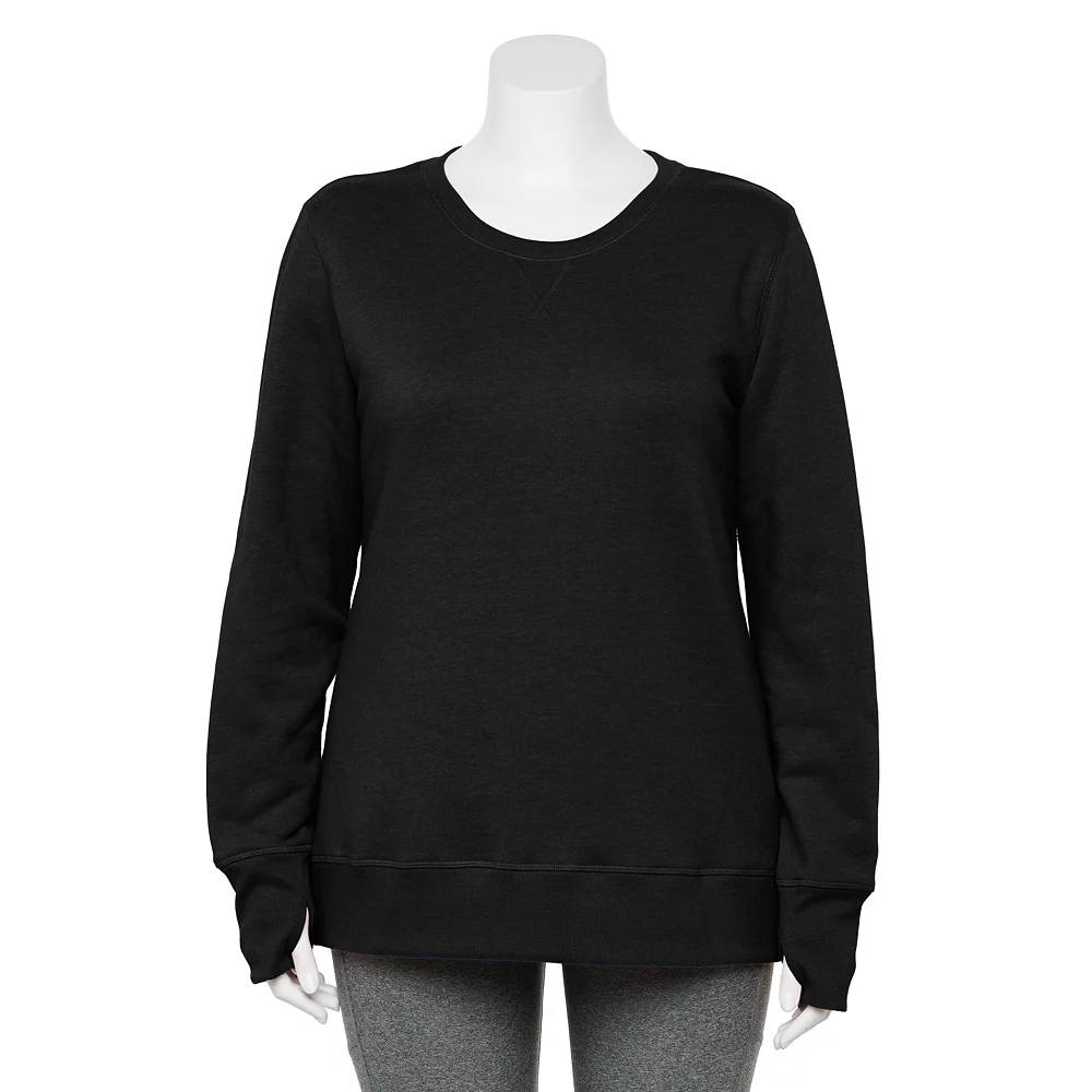 Plus Size Tek Gear® Ultrasoft Fleece Crewneck Sweatshirt