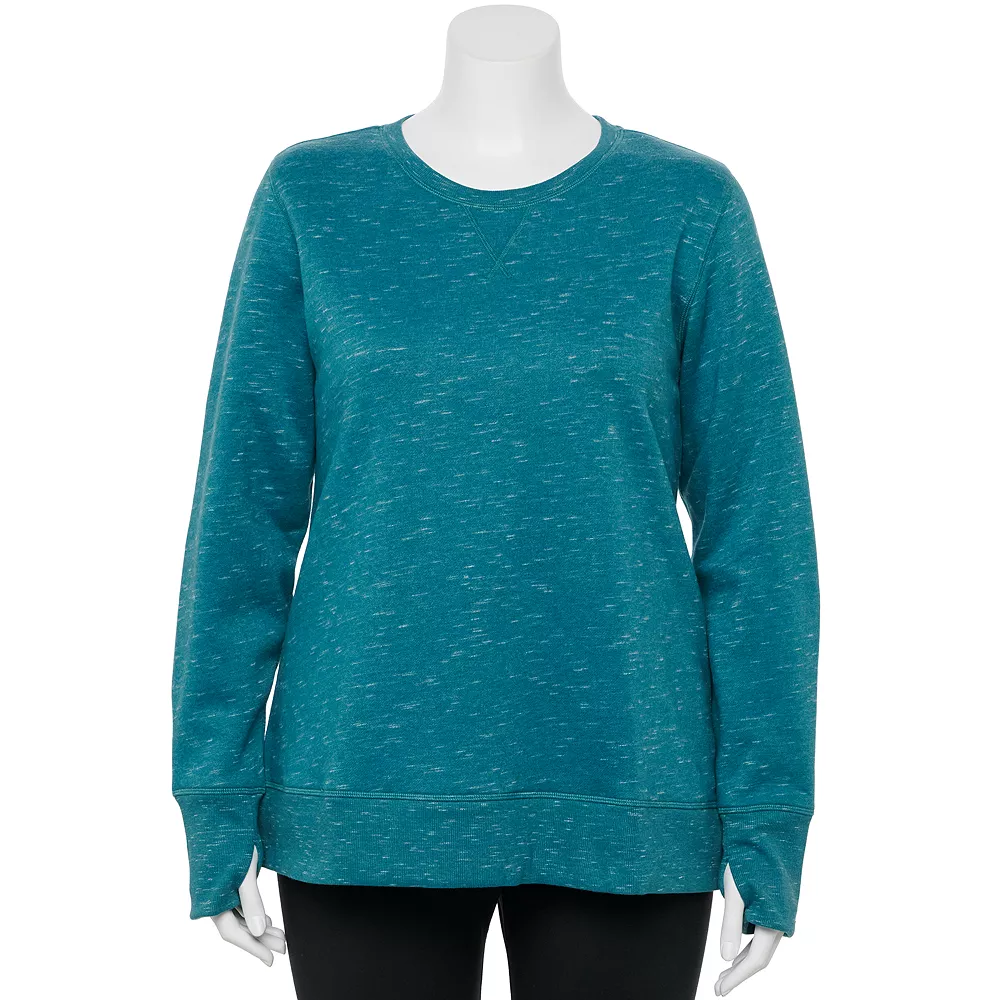 Plus Size Tek Gear® Ultrasoft Fleece Crewneck Sweatshirt - Image 25