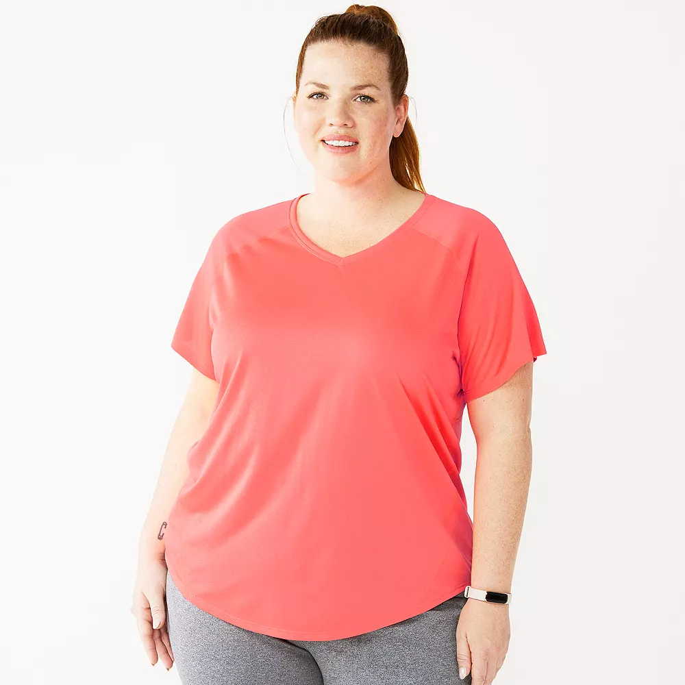Plus Size Tek Gear® Performance Core V-Neck Tee - Image 8
