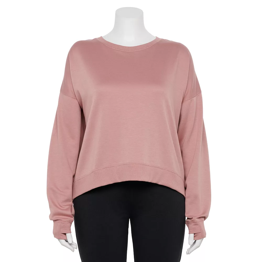 Plus Size Tek Gear® Crewneck Fleece Sweatshirt - Image 3
