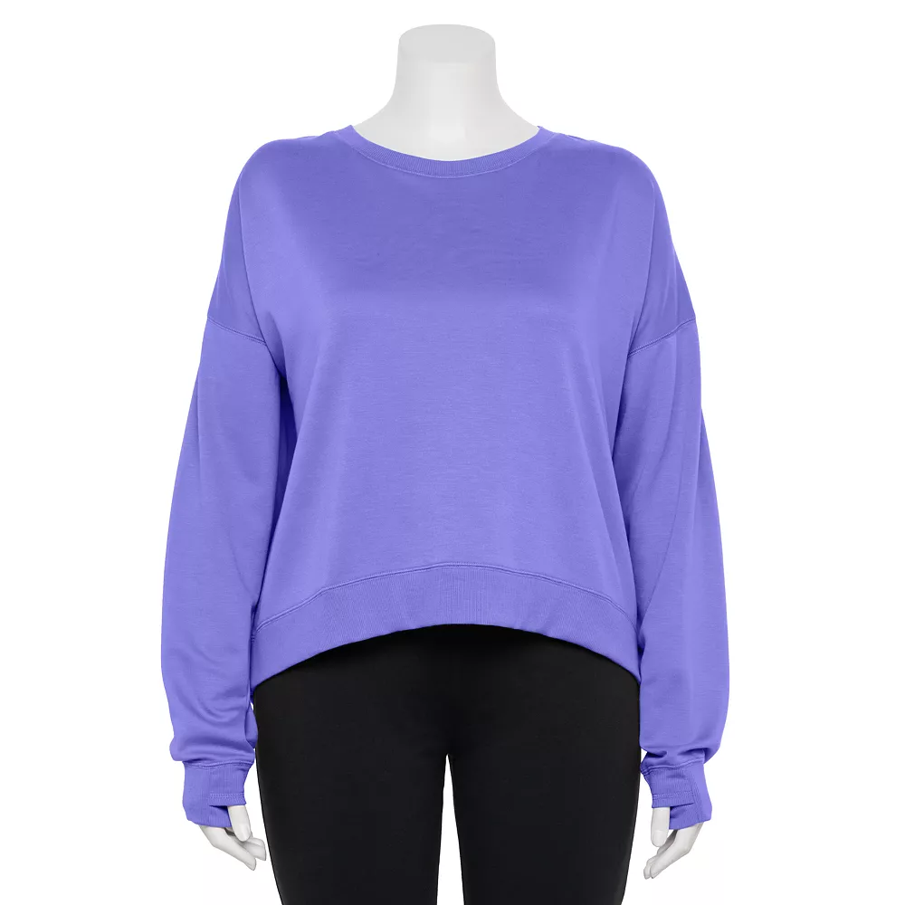 Plus Size Tek Gear® Crewneck Fleece Sweatshirt