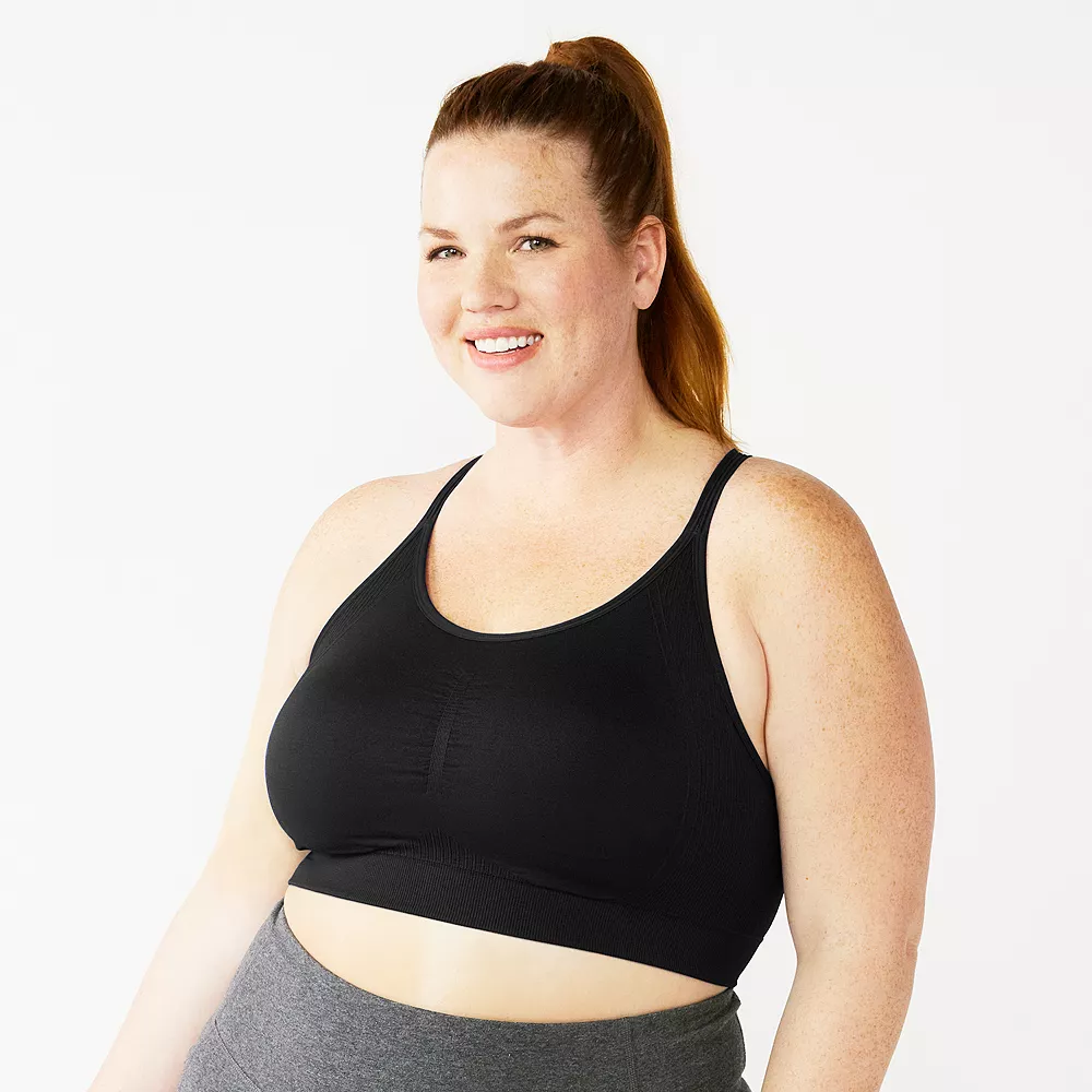 Plus Size Tek Gear® Seamless Low-Impact Sports Bra - Image 4