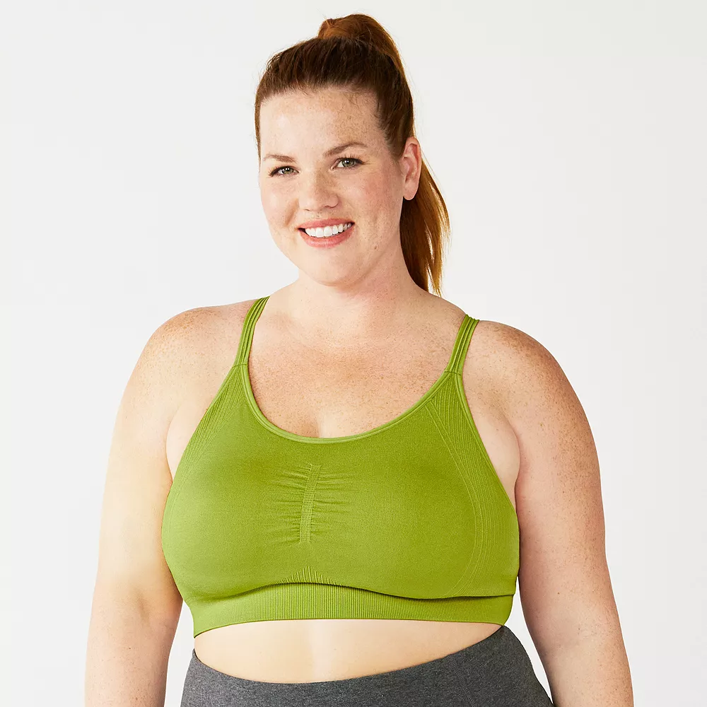 Plus Size Tek Gear® Seamless Low-Impact Sports Bra - Image 2