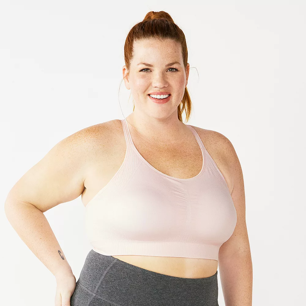Plus Size Tek Gear® Seamless Low-Impact Sports Bra - Image 7