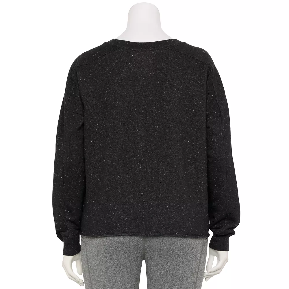 Plus Size Tek Gear® Easy Ultrasoft Fleece Crewneck Sweatshirt - Image 2