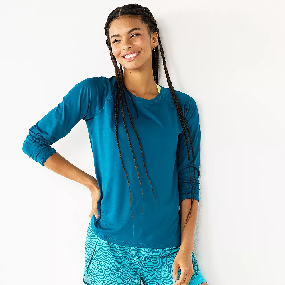 Petite Tek Gear® Performance Long Sleeve Tee - Image 3