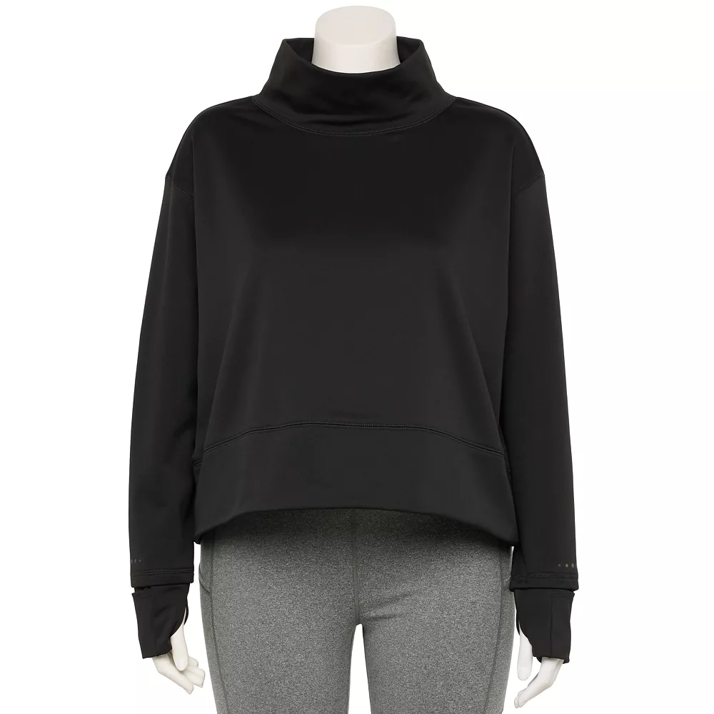 Plus Size Tek Gear® Run Mockneck Long Sleeve Top - Image 4