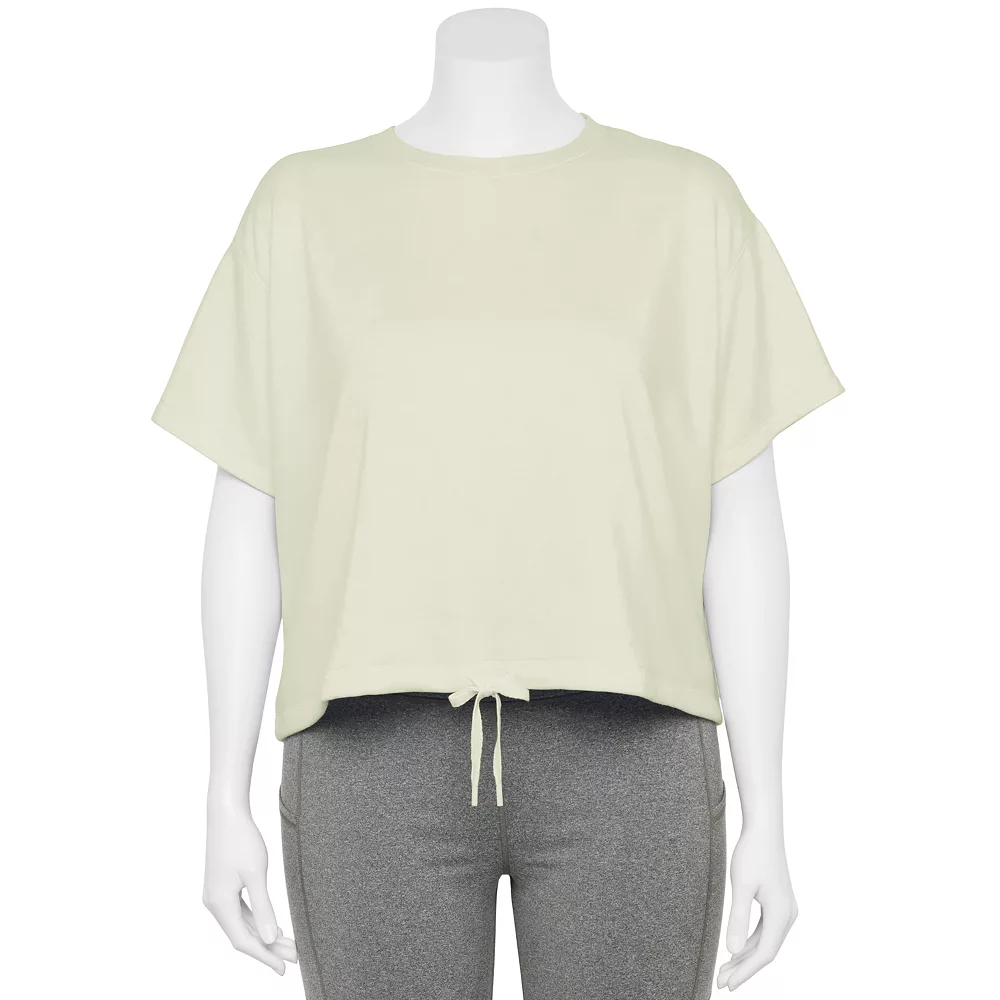 Plus Size Tek Gear® Stretch Fleece Cinched-Waist Top